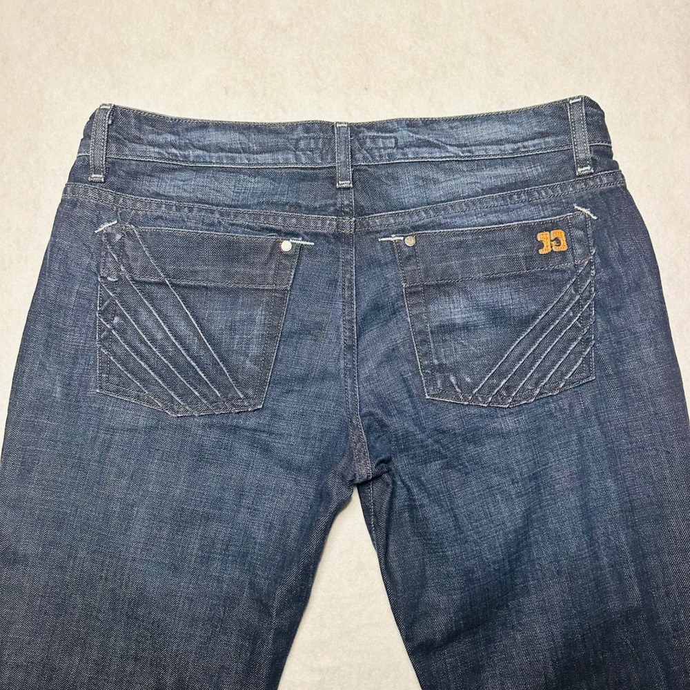 JOE'S Jeans Women's Size 31 Denim Distressed Wash straight Dark Blue - Picture 5 of 10
